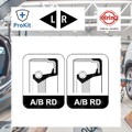 2x ORIGINAL® Elring Wellendichtring, Differential für Mercedes-Benz Sl Saloon