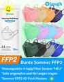 FFP2 Fischform Maske Atemschutzmaske Mundschutz schwarz blau grün elough *Marke*