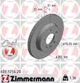 2x ZIMMERMANN Coat Z Bremsscheiben Hinten für VW CRAFTER Bus (SY) 300mm