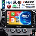 10.1 Zoll Bildschirm Autoradio DVR+ 6+128G Android14 Navi 8Kern GPS WIFI Carplay