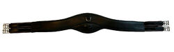 Sattelgurt Stollenschutz  Leder Springen anatomisch elastisch Schwarz 125-135 cm