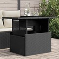 Gartentisch Tisch Esstisch Couchtisch Gartenmöbel Poly Rattan Akazienholz/Glas