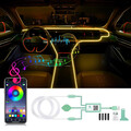 USB Auto EL - Kabel RGB Ambientebeleuchtung Innenraumbeleuchtung Lichtleiste 2M