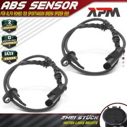 2x ABS Sensor Raddrehzahl Hinten für Alfa Romeo 159 Sportwagon Brera Spider 939