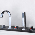 5 Loch Badewannenarmatur Wasserhahn Handbrause Wannenrand Armatur Chrom Set