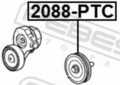 AKTION* FEBEST 2088-PTC Umlenk-/Führungsrolle, Keilrippenriemen für CHRYSLER
