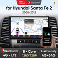 4+64GB Carplay Android12 Autoradio GPS DAB+ Für Hyundai Santa Fé II CM 2006-2012