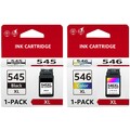 Druckerpatronen PG-545 CL546 XL für Canon Pixma MG2550 TS 3150 3450 3350 TS3450