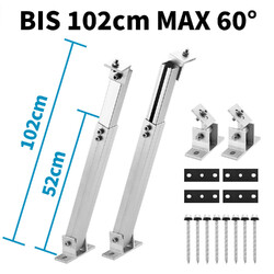 Solarpanel Halterung Aufständerung Solarmodul PV Wand Montage Balkonkraftwerk