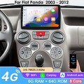 9inch 6+64G Android Auto Radio Multimedia GPS Navi Für Fiat Panda 03-12 Carplay