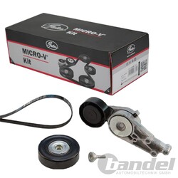 GATES Micro-V Kit KEILRIPPENRIEMEN-SATZ passend für AUDI A4 A6