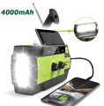 4000mAh Solar Radio Kurbelradio Notfall USB Mit Handyladefunktion Taschenlampe
