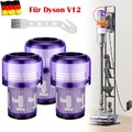 3stk HEPA-Filter Ersatz Für Dyson V12 Detect Slim Absolute Animal Staubsauger