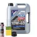 Motoröl 10W40 LIQUI MOLY Mos2 Leichtlauf 5L +MANN Ölfilter +Ölschlammspülung