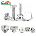 Edelstahl Rändel-Schraube-Mutter M 2 2,5 3 4 5 6 8 10 mm DIN 464 466 467 653 A2