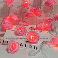 LED Lichterkette Blüten Rosen Blumen Beleuchtung Lichter Hochzeit Weihnachten