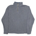 Tommy Hilfiger Herren Pullover Grau 1/4 Zip Tight Knit M