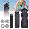 3x Wasserflasche Trinkflasche BPA frei Flasche Sport Wasser 2000ml/900ml/400ml