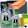 FILTERSET+MOBIL ESP 5W30 ÖL passend für VW PASSAT GOLF 7 AUDI A3 1.8+2.0 TSFI