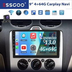 Für Ford Focus C-Max Transit Kuga 64G Android 15 Autoradio Carplay Navi RDS WIFI