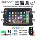 Für Renault Dacia Duster Dokker Android 14 2+32G Carplay Autoradio GPS Navi +Kam