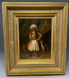 Orientalismus Ölgemälde Kopie Bashi-Bazouk and his dog by Jean-Léon Gérôme