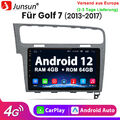 Android 12 Autoradio für VW Golf VII MK7 2013-2017 4+64GB CarPlay WIFI GPS Navi