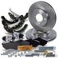 ATEC BREMSE BREMSEN SATZKIT VORN+RADBREMSZYLINDER HINTEN FÜR VW CADDY 2 99-04
