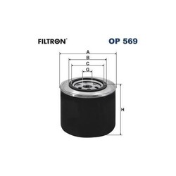 1x Ölfilter FILTRON OP 569 passend für FIAT FORD IVECO RENAULT SAURER VOLVO