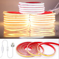 230V Neon COB LED Streifen Stripe Lichtleiste Lichtband Kette Lichtschlauch IP67