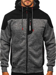 Sweatjacke Hoodie Kapuzenpullover Sweatshirt Pullover Kapuze Herren BOLF Motiv