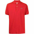 2024 Neu Men's Lacoste Short Sleeve Poloshirt Classic Fit Button-Down Einfarbig