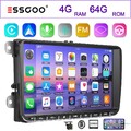 4+64G Android14 Autoradio Für VW GOLF 5 6 Passat Touran Apple Carplay GPS KAM FM