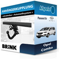 BRINK Anhängekupplung abnehmbar passend für Opel Combo 06.2018-jetzt AHK