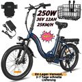 Samebike CY20 Elektrofahrrad  20 Zoll 250W Citybike 12Ah Klapprad Pedelec Ebike