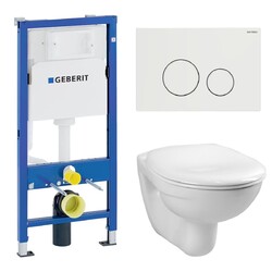 Komplettset Geberit Duofix Basic UP100 + WC + Betätigungsplatte Cortado 15