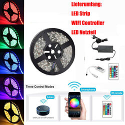1-20m RGB LED Stripe 5050 SMD Leiste Streifen Band Licht Leuchte Lichterkette 