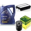 Motor-Öl 5L MANNOL Classic 10W-40+MANN-FILTER Filterpaket für Suzuki Liana Kombi