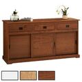 Sideboard SAVONA, Kommode, Kiefer massiv, mit 3 Türen Schubladen, Buffetschrank