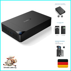 Festplattengehäuse 3.5 USB 3.0, Externes HDD Gehäuse für 2,5”/ 3,5” SATA HDD ...