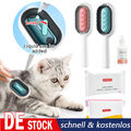 Haustier Bürste Katzen Bürste Reinigung Haustier Haarentfernung Kamm+100 Tücher