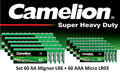 120 Stück Camelion AAA 60 + AA 60 Batterien 1,5V AAA Super Heavy Duty Long Life