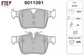 FTE Bremsbelagsatz Scheibenbremse 9011361 für JAGUAR 1 PACE X590 EV320 AWD EV400
