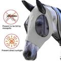 Pferd Anti Fliegenmaske Kapuze Vollgesichtsnetz Schutz Anti-UVneu.