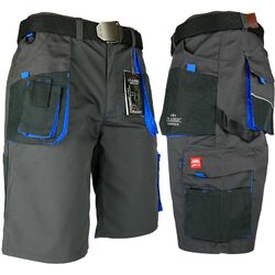 Arbeitshose Kurze Hose Bermuda Shorts Kurz Grau Blau Stretch Gr. 46 - 60 NEU