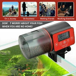 Automatische Fischfutterautomat Auto Digital LCD Fütterung Timer Aquarium HOT