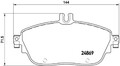 BREMBO Bremsbelagsatz Scheibenbremse XTRA LINE P 50 093X für CLA INFINITI Q30