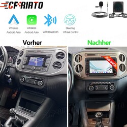 Für VW Tiguan 2009-2017 Android 15 Autoradio GPS CarPlay 2+64GB WIFI FM + Kamera