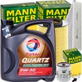 MANN INSPEKTIONSPAKET+5L TOTAL NFC 5W-30 ÖL passend für FORD FOCUS 3 1.6 AB 2013