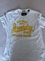 Superdry T-Shirt Damen Weiß/Gold S 36 Neu